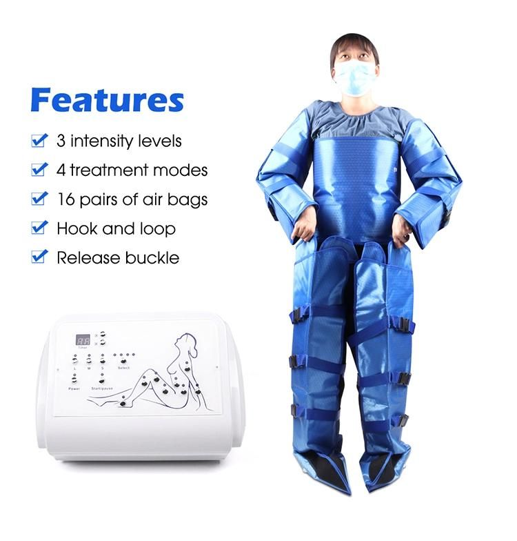 Customized Home Used Air Pressure Pressotherapy Lymphatic Drainage Body Slimming Suit Professional Pressotherapy Equipment for Weight Loss