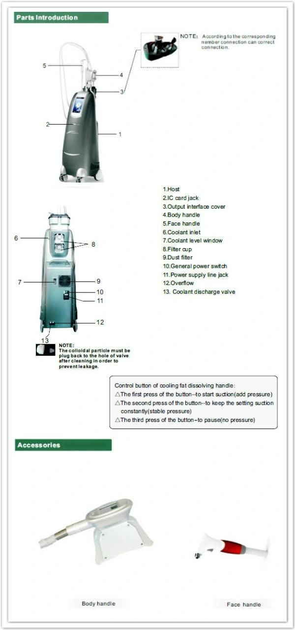 RF+Fat Freeze+Vacuum+Laser+Cold Light Cryolipolysis System Equipment (CRV6)