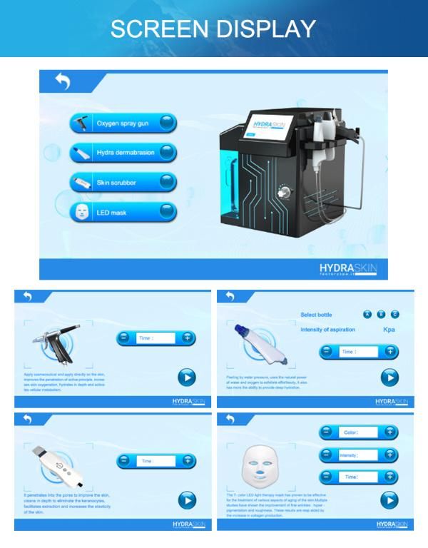 Portable 4 in 1 3D PDT Maks Hydra Facial Multi Beauty Machine