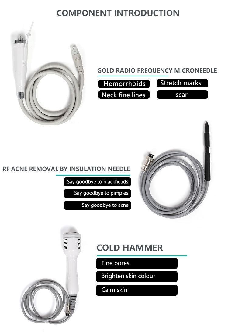 Fractional Gold Micro-Needle RF Acne Machine for Wrinkle Removal