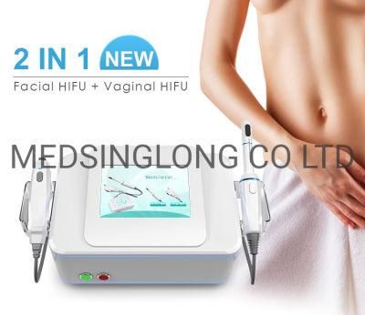 Beauty Equipment 2 in 1 High-Intensity Focused Ultrasound Hifu Face &amp; Vaginal for Face Lift Body Slimming Vaginal Tightening Mslhf28