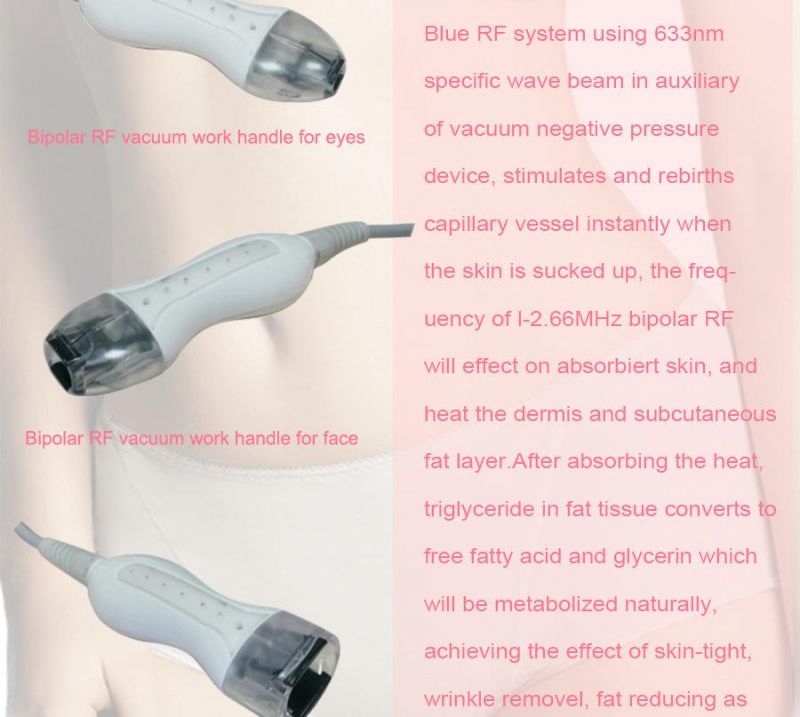 Blue Light RF Vacuum Skin Tighten Spot Removal Machine