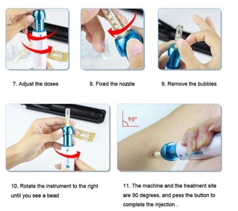 Needle Free Injector Jet Injection Mesotherapy Gun Hyaluronic Pen for Wrinkle Removal