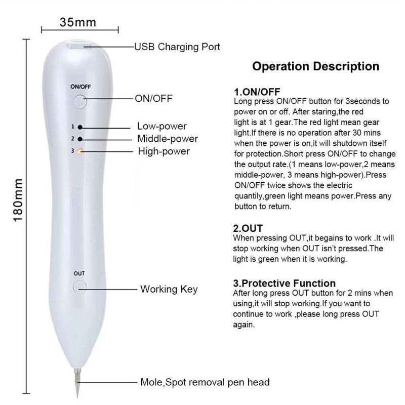 Beauty Laser Spot Removal Plasma Pen for Skin Care