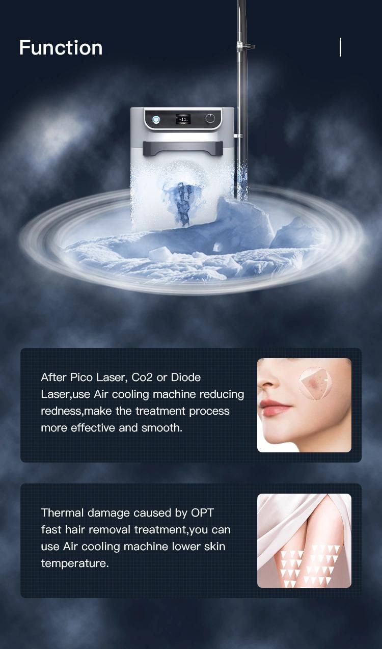 Laser Skin Cooler Reduce Pain Beauty Machine