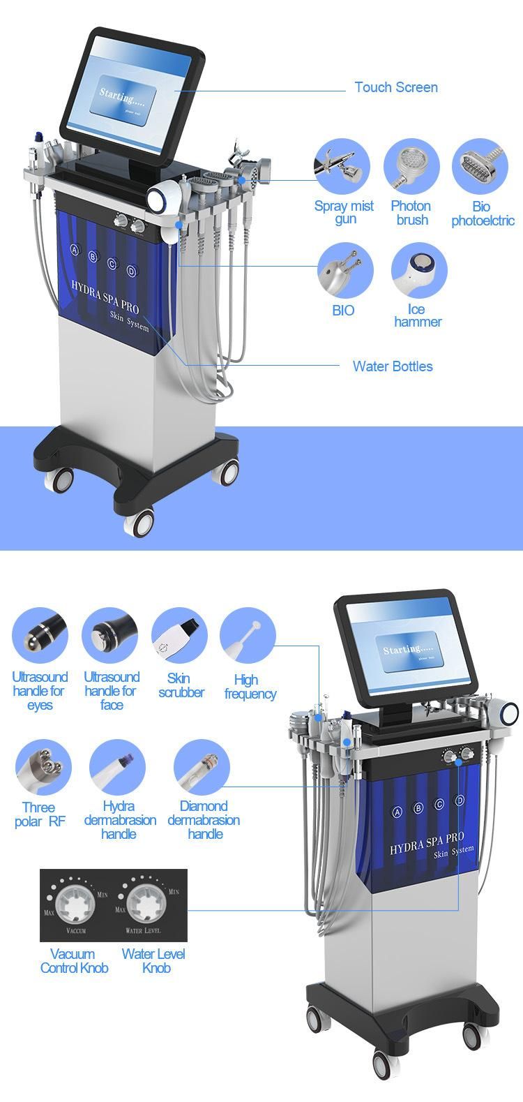 Latest Technology Hydra Dermabrtasion Oxygen Facial Aqua Peel Jet Hydrapeel Beauty Machine Jet Peel Beauty Equipment