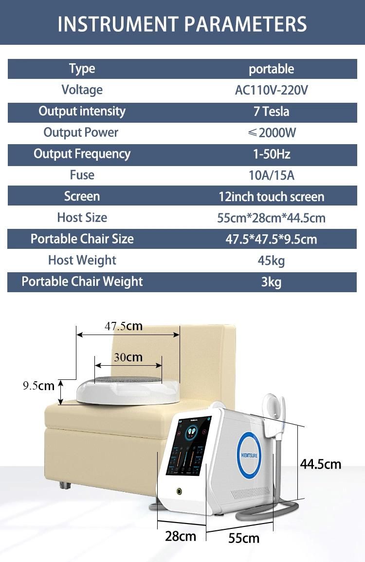 EMS Chair Pelvic Floor Muscle Building Hiemtsure Machine EMS