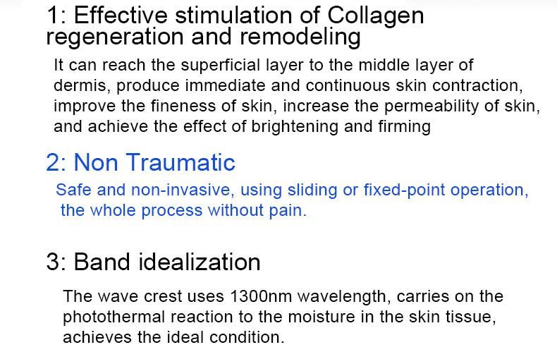 Nir Safe and Non-Invasive Improve The Fineness of Skin, Increase The Permeability of Skin Achieve The Effect of Brightening and Firming Laser