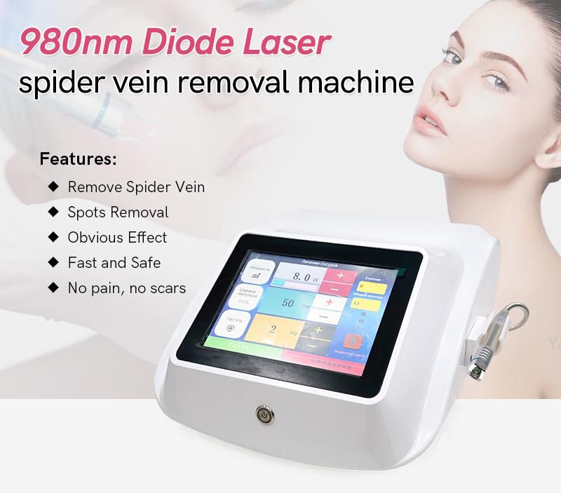 980nm Laser Vascular Clearance Blood Spider Removal Machine for Clinic