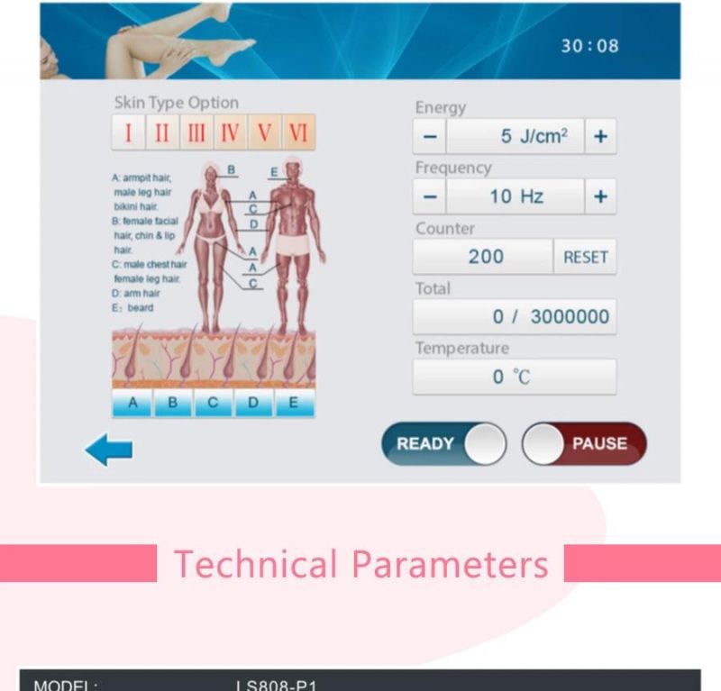 Diode Laser Hair Removal Beauty Equipment