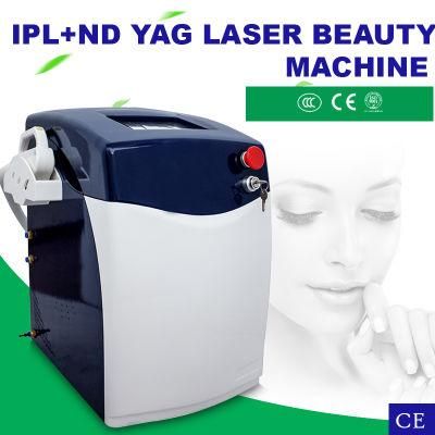 New Design Portable Elight IPL Shr Opt ND YAG Laser 2 in 1 Beauty Equipment