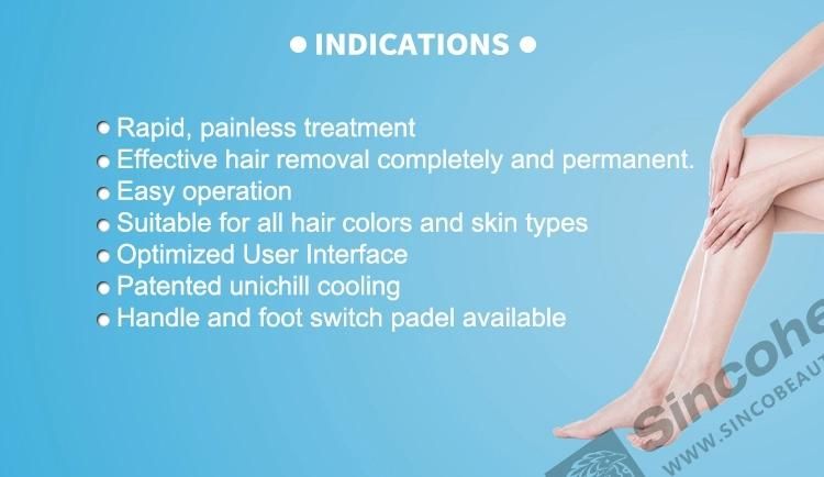 2021 Permanent Hair Removal Device 808 755 1064 Diode Laser Hair Removal Equipment 1200W Diode Laser Machine