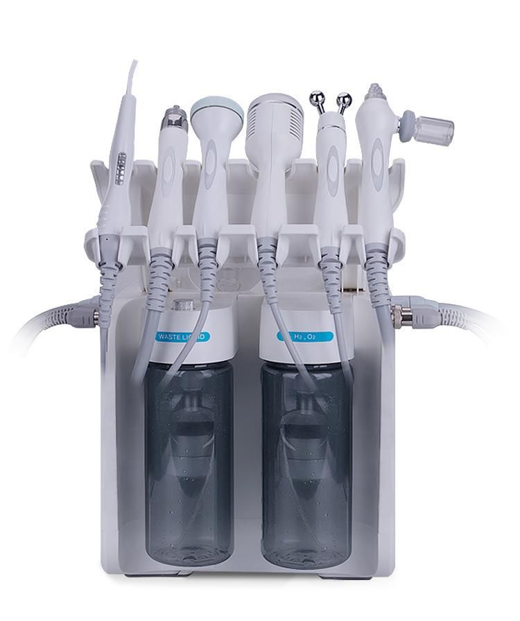 Professional Salon SPA Equipment 6 in 1 Multifunction H2O2 Hydrogen Oxygen Small Bubble Facial Machine