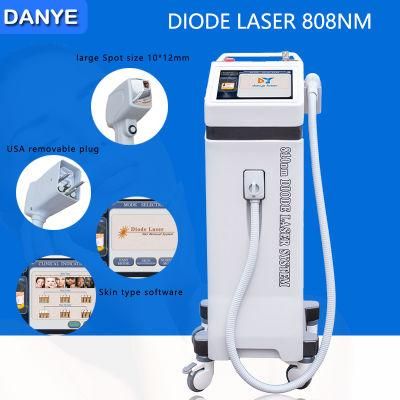 500W Large Spot Size 10 Bars Diode Laser Hair Removal Machine 808nm