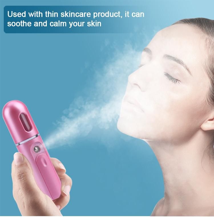 Wireless Charging Portable Mini Nano Mist Spray Machine for Disinfection