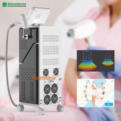 USA 510K 152898 Sincoheren Razorlase Sdl-K 800W 1000W 1200W 808nm Triple Wavelengths 755 1064nm Diode Laser Hair Removal Machine