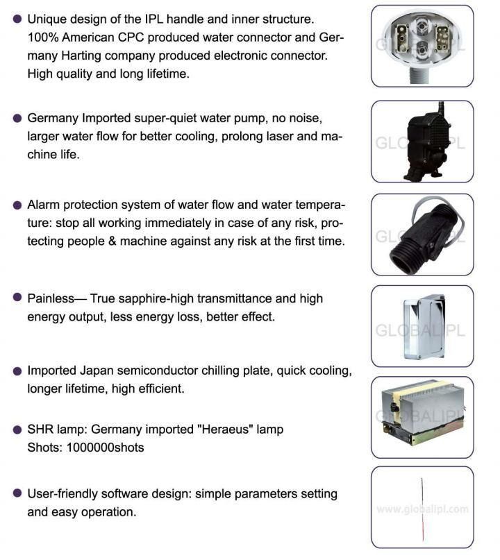 Shr/IPL Multifunctional Vascular Therapy Pigmentation Removal Machine