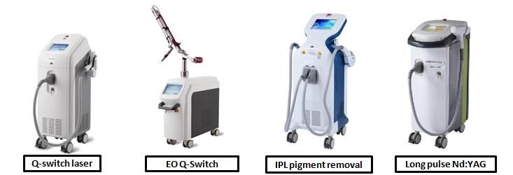 Q Switch ND YAG Laser Tattoo Removal and Carbon Peeling Ce Approved