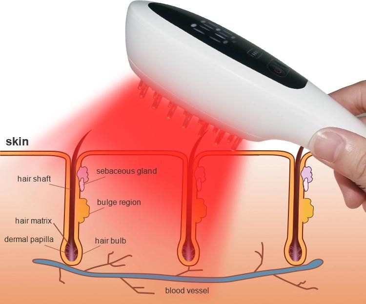 Beauty Care Instrument Laser LED Energy Comb Head Massage Comb