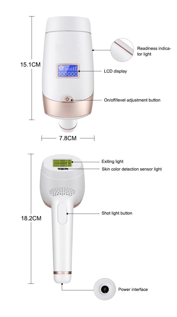 Konmison Wholesale OEM Hr Sr Two Operation Heads Effective Hair Removal Machine