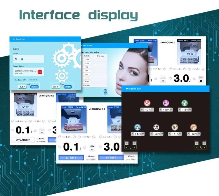 High Intensity Focused Ultrasound Hifu Facial Lifting Anti-Wrinkle Machine Hifu 7D 4D 5D 3D Device