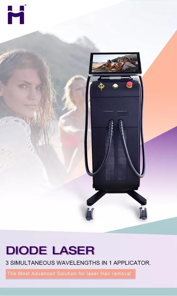 Huamei Best Painless High Technology 808nm Diode Laser Hair Removal Machine