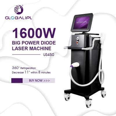 3 Wavels Soprano Ice Platinum Permanent Painless Laser Hair Removal 1064 755 808nm Diode Laser Beauty Machine Price
