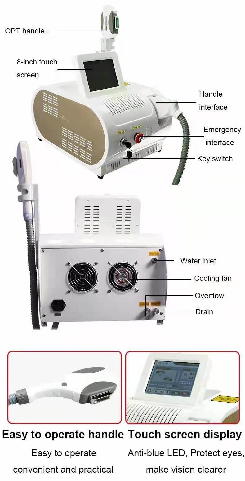 Portable Permanent Pain Free IPL Opt Shr Hair Removal Machine Laser