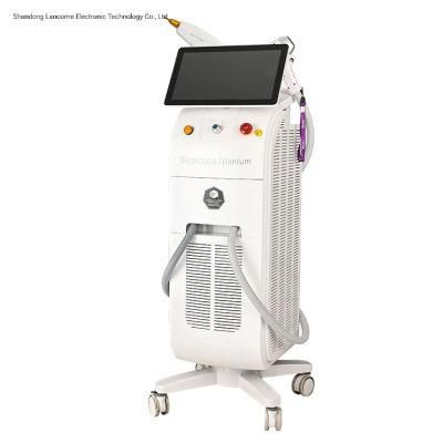 Best 3 Handle IPL Diode IPL RF ND YAG Laser 4 in 1 Multifunction E-Light Skin Care System Machine