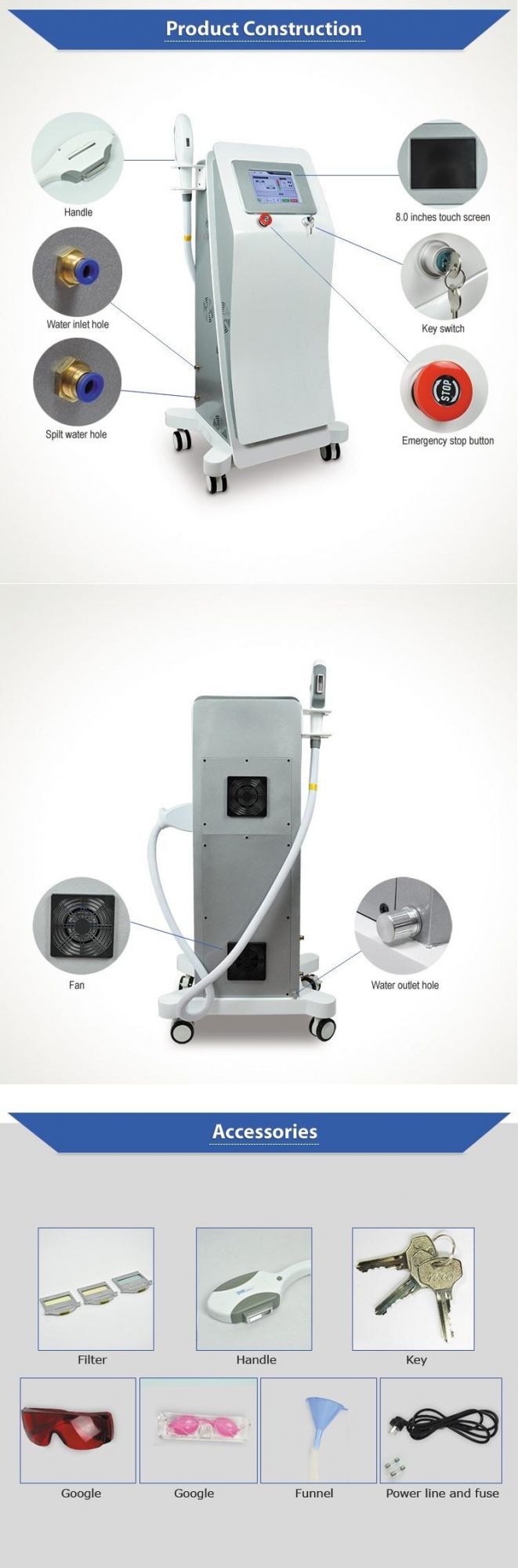 Cheap Beauty Salon Equipment IPL Hair Removal Machine