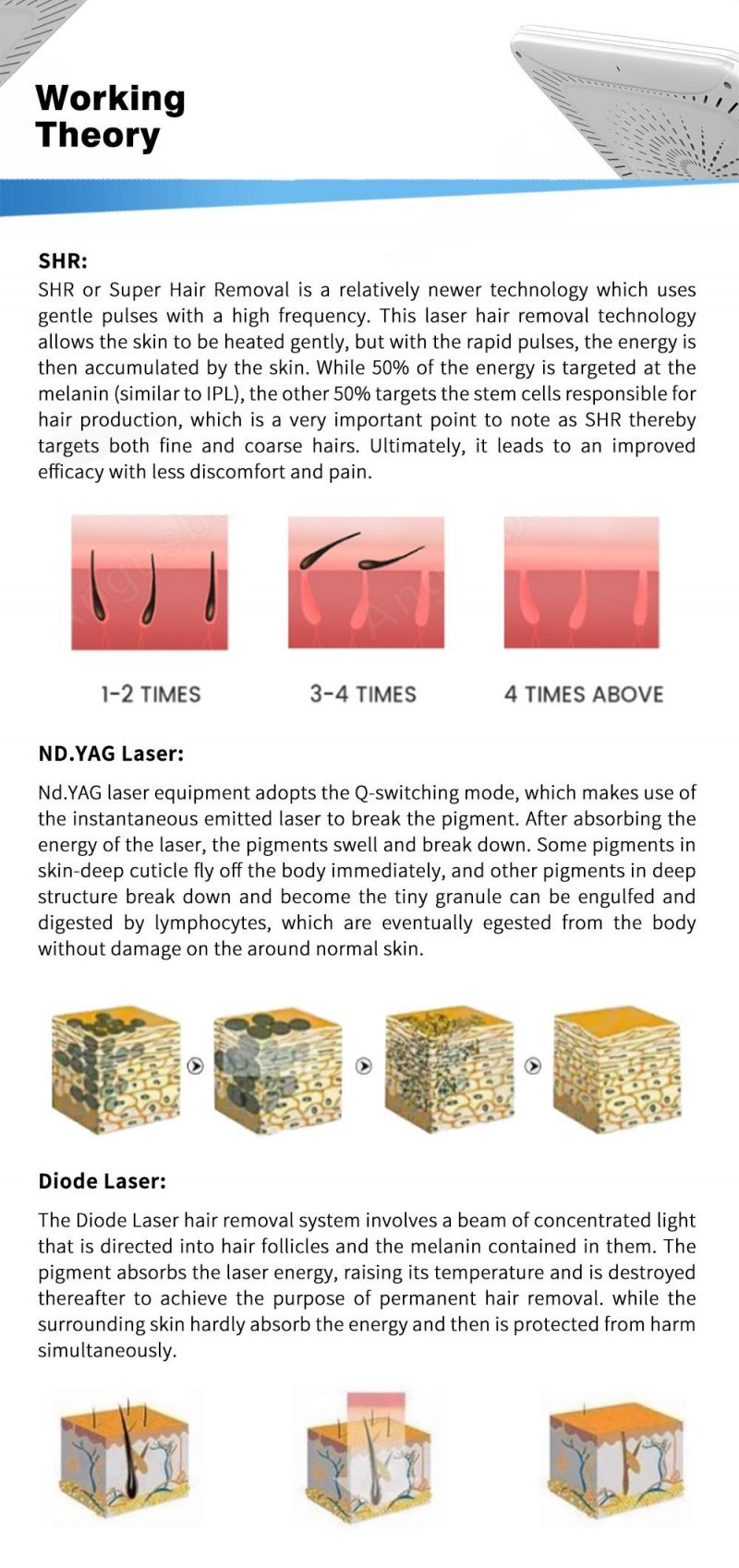 Opt IPL Shr Laser Hair Removal IPL Skin Rejuvenation 3 in 1 Beauty Equipment for Sale