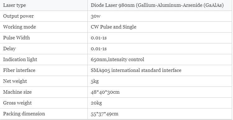 980nm 532nm Laser Vascular Removal Machine Spider Veins Vascular Machine