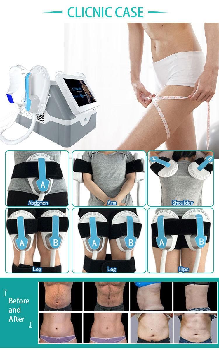 Portable Body Shaping Muscle Building Machine EMS 4 Handles Butt Shaping Body Slimming Device Emslim RF