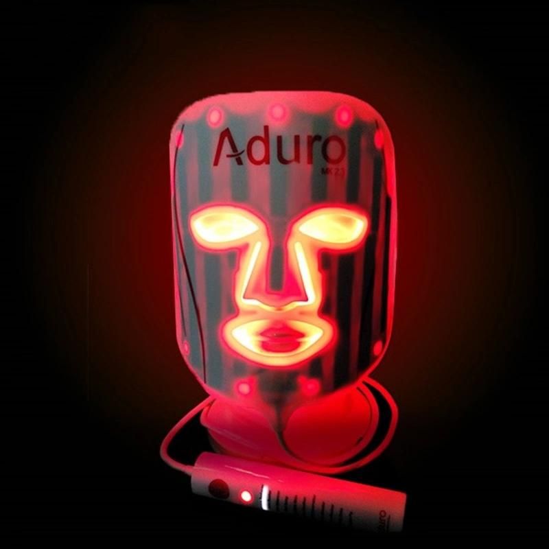 Aduro Home Use 7 Colors LED Light Therapy Mask Flexible Silicone LED Full Face Mask