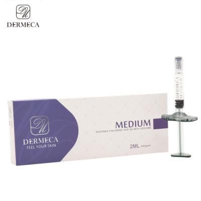 Dermeca 2ml Inyectable De Acido Hialuronico Relleno Cosmetico Anti-Envejecimiento