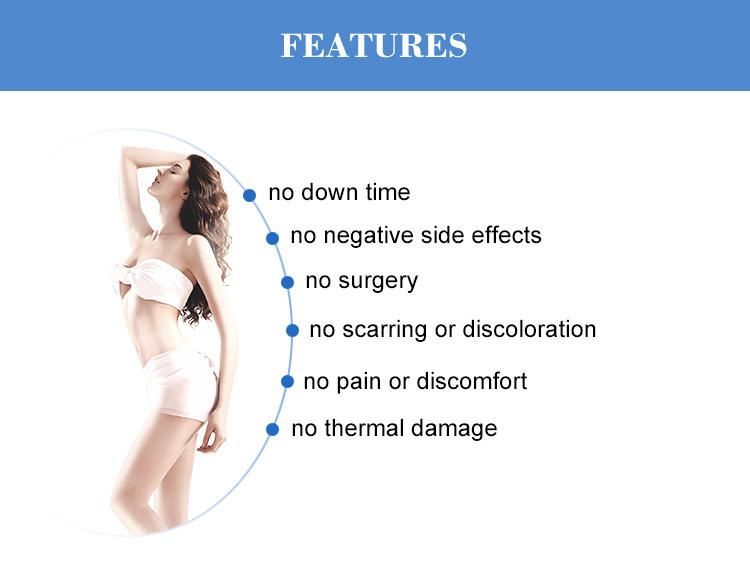 Portable 6 in 1 RF Vacuum Cavitation Slimming Machine with Lipolaser Pads