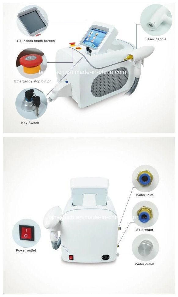 1320/1064/532nm Wavelength ND: YAG Laser Tattoo Removal for Different Parts