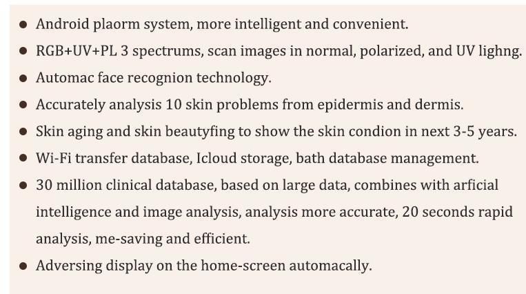 3D Digital Facial Analysis Skin Analyzer Machine