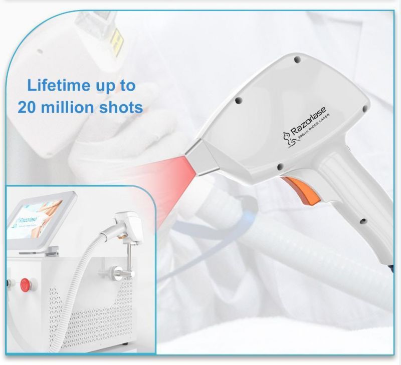 808 Hair Laser Removal 808nm Diode Laser Hair Removal Machine Skin Care Depilation Laser (M)