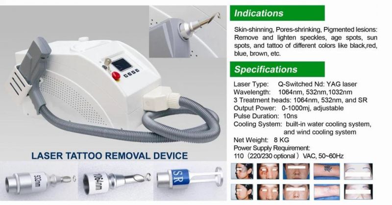 Best Seller Tattoo Removal with Shooting Aim System Ndyag Laser