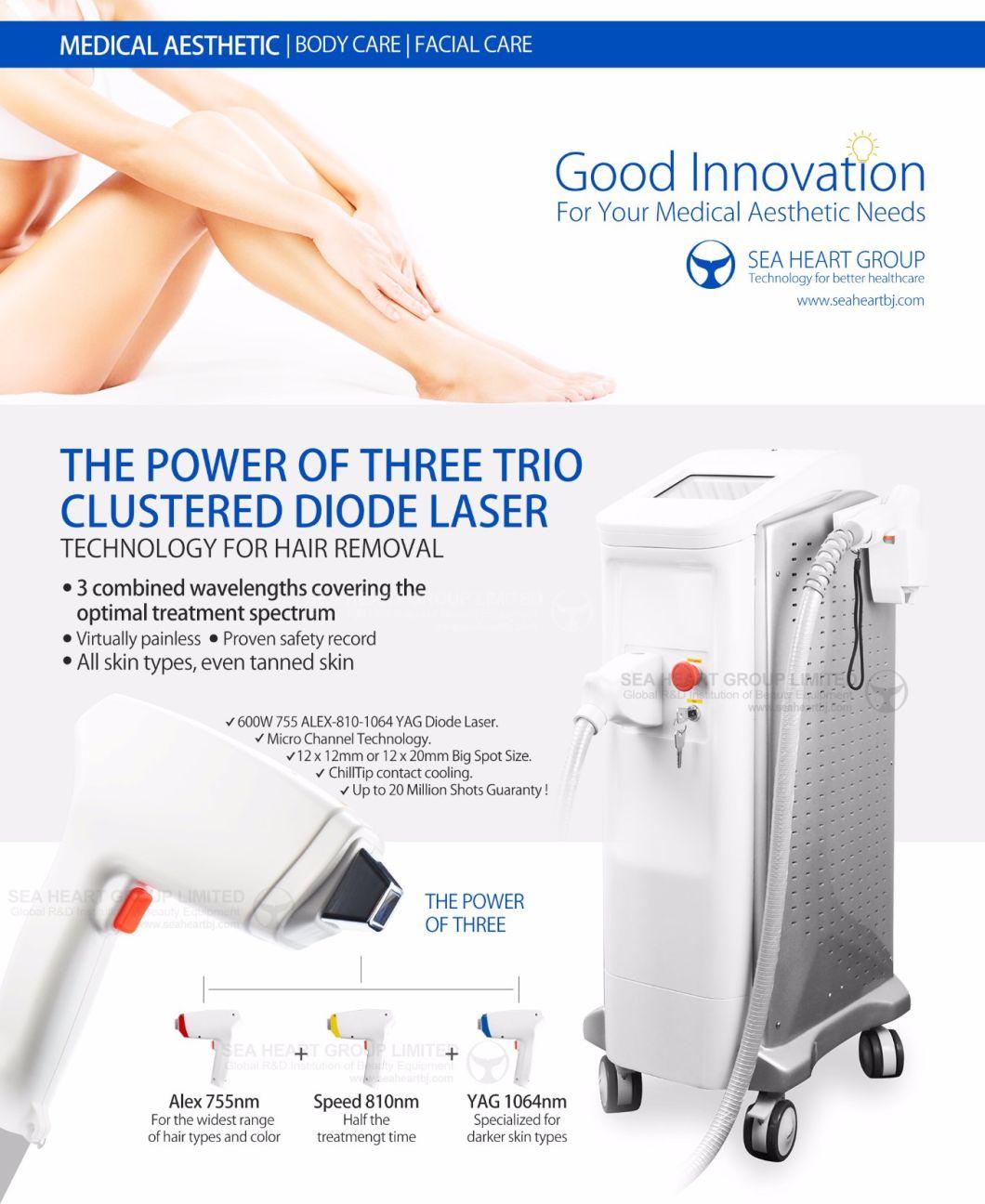 Top Selling Professional Diode Laser 808nm 600W Hair Removal Diode Laser Machine