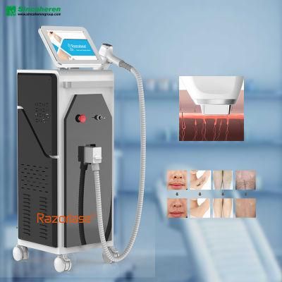 Effective Hair Removal Diode Laser with 755 808 1064nm 3 in 1 Wavelength Laser Machine FDA CE Proved