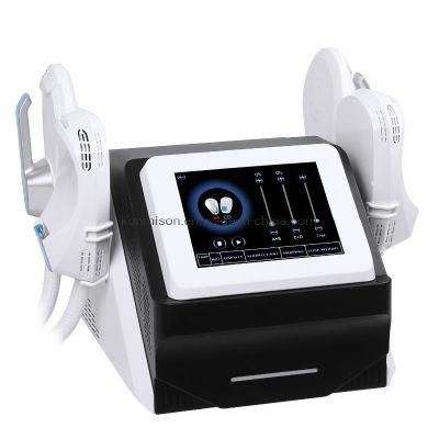 Emslim Muscle Stimulator Beauty Muscle Instrument with 4 Handles