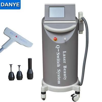 Q Switch ND YAG Laser 1064 532 1320nm Tattoo Removal Laser Whitening Beauty Device