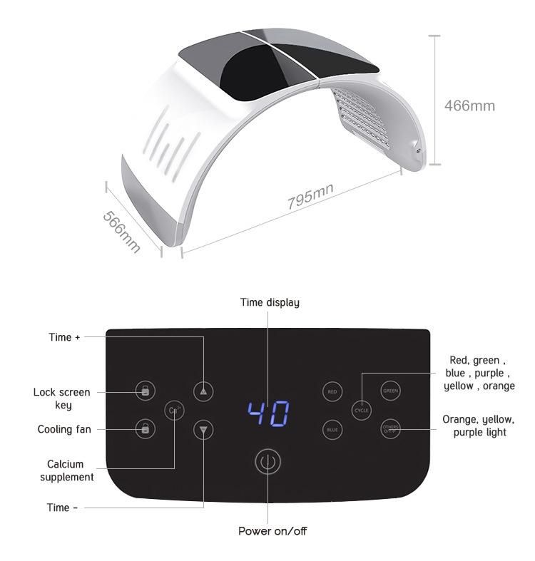 Salon Skin Tightening Wrinkle Remover PDT LED Ance Equipment