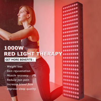 Rlttime 1000W Skintific Infrared Red LED Body Light Therapy 660nm 850nm Device Anti-Wrinkle Wall Mount