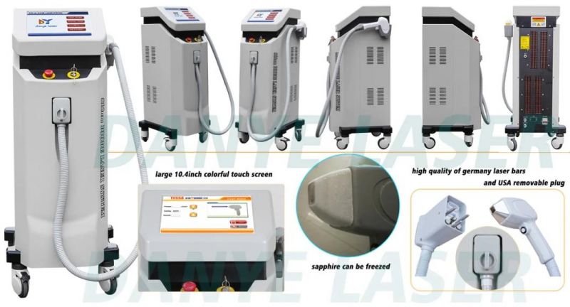 Medical Beauty Equipment Big Spot Size 2000W Epilation 808 /810 Diode Laser Hair Removal Laser Machines