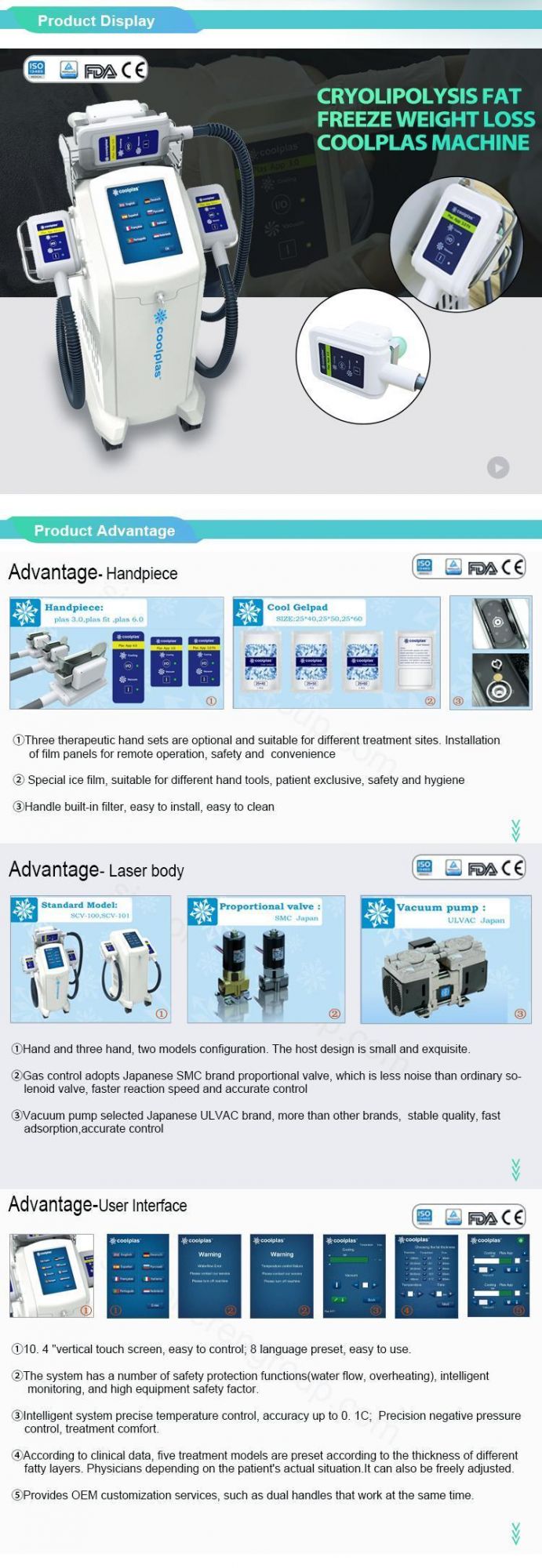 Cryo Machine Coolplas PRO for Sale Cryo Body Shaping and Weight Loss Machine with CE Certificate Cryo Freezing Machine