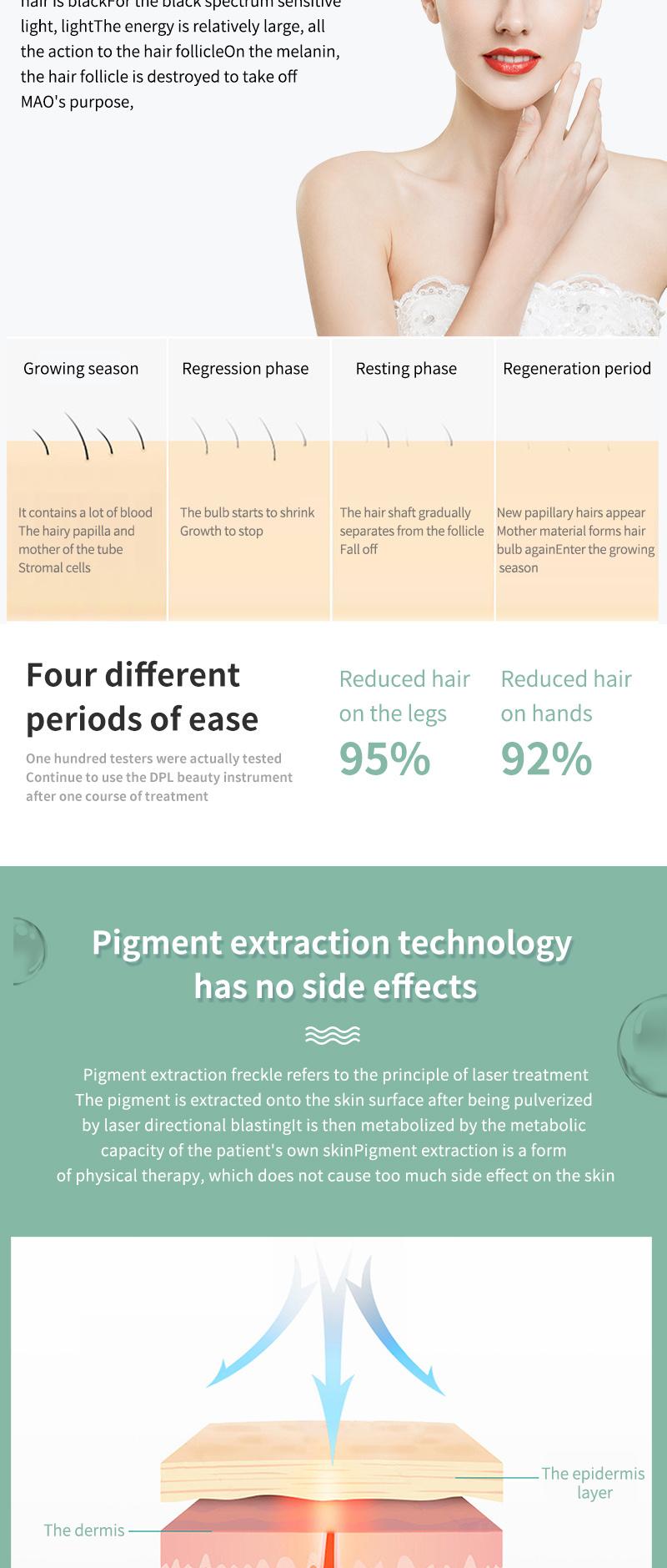 Permanent Painless Professional Skin Rejuvenation Hair Removal Machine