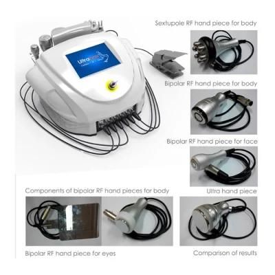 Az 6 In1 Cavitation 40K Ultrasonic RF Bipolar RF Weight Loss Medical Equipment Portable for Cellulite Massage Fat Caviation RF Slimming